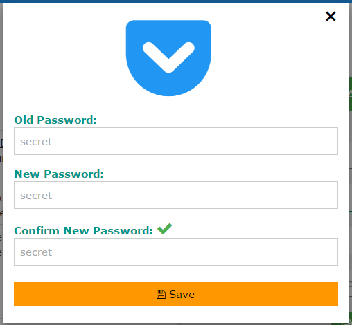 change initial password