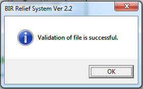 validation successful